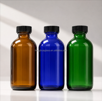 Bouteilles en verre Boston vides ambre, vertes, bleues, directement de l'usine, 2oz, 4oz, 8oz, 16oz, 32oz, pour jus et café, avec bouchon à vis en bakélite
