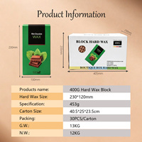 Cire dépilatoire dure en grains au chocolat OEM, prix usine, 400g, pour peaux sensibles, faible irritation, pour jambes, corps et maillot