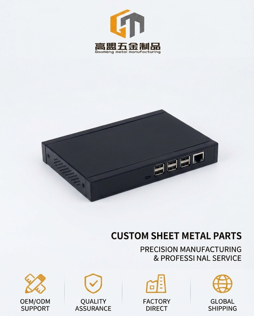 Factory Direct Sale Metal Cover Shell Network Chassis Set Top Box Electronic Instrument Housing Enclosure