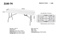 Table de repas rectangulaire moderne pliable pour l'extérieur, idéale pour la restauration, les pique-niques, empilable, en rotin, pour les hôtels, les parcs, les entrepôts