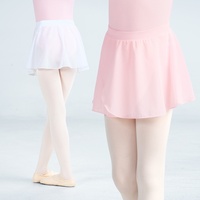 Jupe de ballet pour filles, en nylon, tulle et mousseline, élastique, courte, pour la danse chinoise, idéale pour l'été