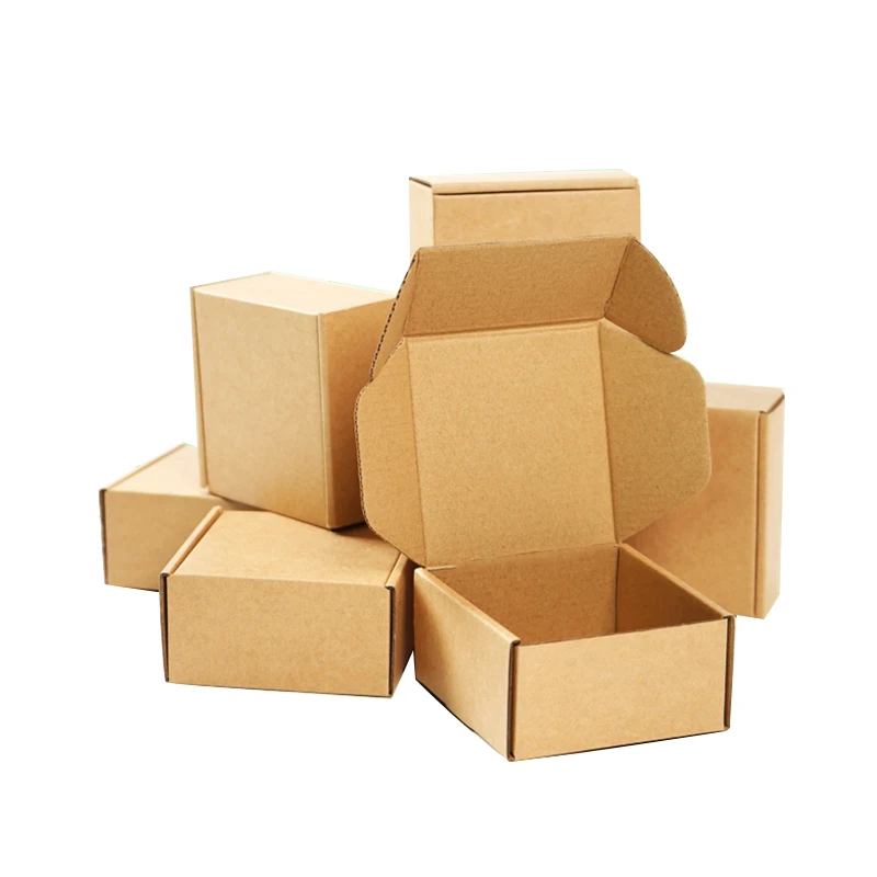 Custom Cardboard Corrugated Boxes Matt Lamination and Embossing for Mailing Moving and Shipping Minimum Order 50pcs