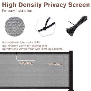 HDPE Schaduwdoek voor Tuin, Privacy <span class=keywords><strong>Net</strong></span>, Zonwering - Product Image 5