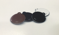 Vente en gros usine : Étiquette autocollante NFC NTAG213/215/216, Inlay NFC rond de 13,56 MHz en forme de pièce de monnaie