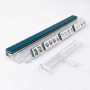 Mahjong américain professionnel personnalisable en acrylique, tuiles gravées de haute qualité, couleurs et motifs personnalisés, divertissement - Product Image 4