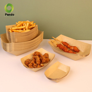 Mỡ kháng có thể gập lại in Hot Dog Burger Takeaway bao bì bột giấy container 1 5lb 3lbs có thể tái chế Màu Đỏ kiểm tra thiết kế - Product Image 1