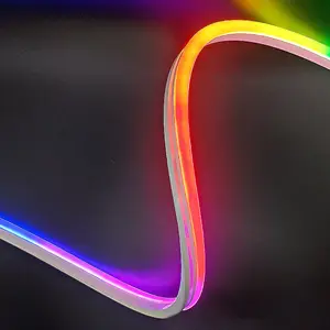 Addressable LED Neon Flex 12V 24V Pixel IP68 Tube Strip Light Facade Lighting Outdoor Silicon RGB Neon Flex