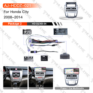 <span class=keywords><strong>Meilleur</strong></span> prix pour un cadre d'écran de tableau de bord de voiture de 12,3 pouces pour Honda Cityl 2008-2014, <span class=keywords><strong>kit</strong></span> complet, lecteur multimédia GPS DVD 8 cœurs - Product Image 2