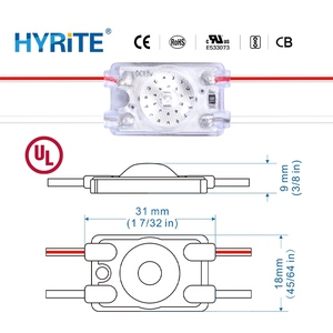Módulo LED Hyrite con Óptica de 170 Grados para Letras de Canal, DC 12V, Impermeable IP67, 65LM, Regulable, 7 Años de Garantía, Fácil Instalación con Cinta 3M - Product Image 2