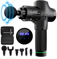 Pistolet de Massage des tissus profonds, portatif, à 2021 °, avec Logo personnalisé sur écran LCD, Booster électrique, vibrations, Massage musculaire
