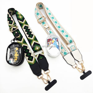 Hot Portable Mobile Phone Lanyard Zipper Bag Correa extraíble hecha de poliéster duradero - Product Image 1