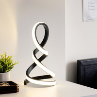 Pratique Polyvalent Chambre Chevet LED Lampe De Table Design Modèle Spirale Salle D'étude Dortoir 220V Lampe De Table