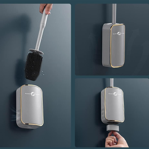 קל קיר שירותים מברשת טואלט מברשת לא מתה זווית מתה ניקוי ביתי לניקוי אמבטיה no.7611 - Product Image 1