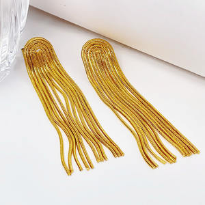 Wholesale <b>Fine</b> High Quality Women Gold Plated Stainless Steel Jewelry Set for Women Stainless Steel Design <b>Earrings</b> - Product Image 3