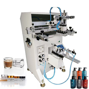Semi Automatic Paper Cup High Precision Silk Screen Printing Machine Curved Screen Printers for Plastic Bottle Glass Bottle