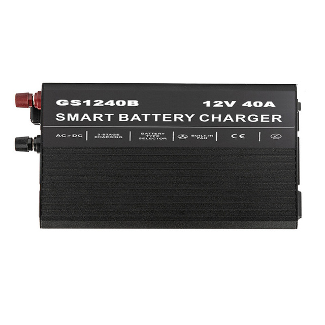 KOSUN 12V 40A Smart Battery Charger 3 Stage Charging Way Supports a Variety of Battery Types