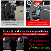 Bouton tactile SWC pour Land Rover Range Rover Sport L494 Vogue L405 Discovery 5 LR5, touches de commande au volant, noir
