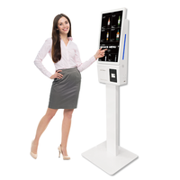 Kiosco de Pago con Escáner de 21 Pulgadas, Android/Windows I5, Kiosco de Autoservicio de Pared, Kiosco Independiente para Pedidos en Tiendas