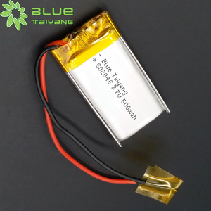 블루 타이 602046 <span class=keywords><strong>3</strong></span>.7v 500mah 리튬 폴리머 리튬 이온 배터리 충전 500mah lipo 배터리 - Product Image 1