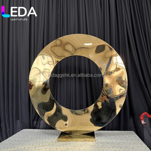 LEDA New Design 2D Giant <b>Mirror</b> Gold Metal Number Large Letter Wed Birthday Event Decoration - Product Image 3