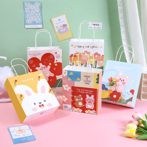 Biểu tượng tùy chỉnh Lấy đi túi giấy mua sắm thời trang màu trắng lấy ra Túi giấy Kraft nâu cho doanh nghiệp nhỏ - Product Image 6