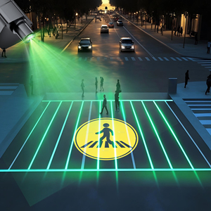 Passarela pedonal industrial de alta potência Gobo projetor tráfego exterior aviso projeção sinal de tráfego publicidade luz - Product Image 4