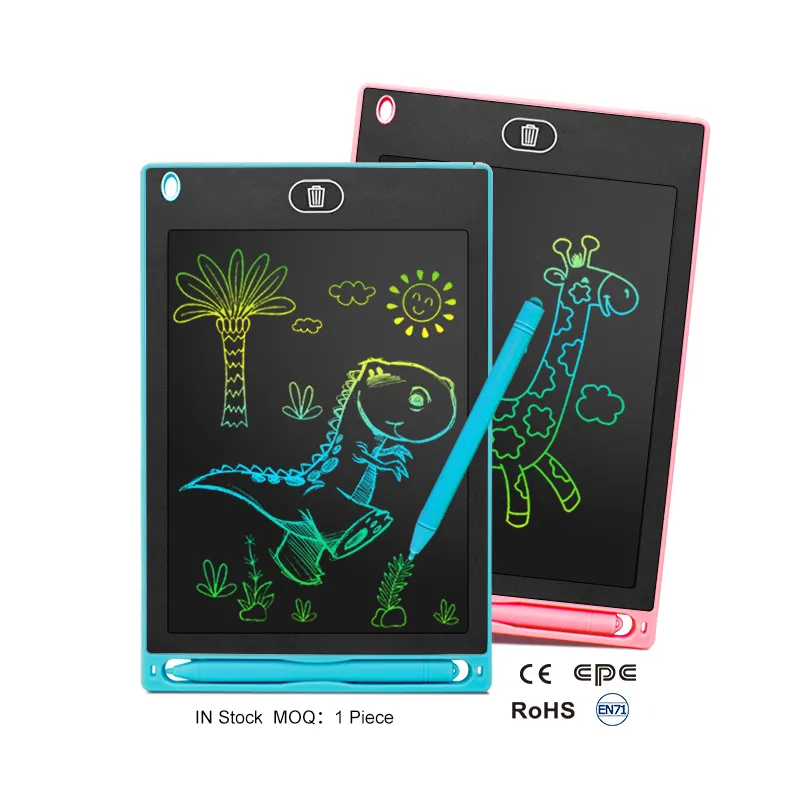 Fábrica Atacado Tela Colorida LCD Escrita Tablet 8.5/10/12 polegadas Crianças Escrita Digital Pad Scratch Paper Presentes de Aniversário