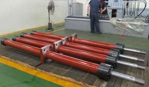 Cylindre hydraulique de flèche d'excavatrice 800mm ~ 2500mm personnalisé modèles en acier personnalisés - Product Image 5