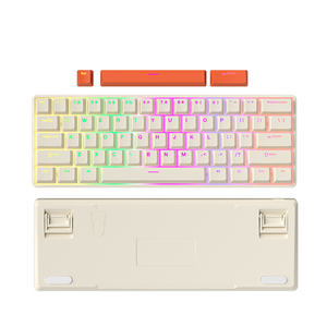 Teclado Mecánico TS61 de 61 Teclas con Retroiluminación RGB, Cable Desmontable, Diseño de Doble Idioma (PT/AR/<span class=keywords><strong>EN</strong></span>), Teclas de Doble Inyección - Product Image 1