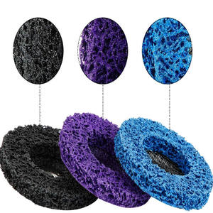 Disco de tira de polietileno de Color púrpura, negro y azul, 100/115/125/150mm, rueda abrasiva, removedor de óxido de pintura, disco de tira limpia - Product Image 2