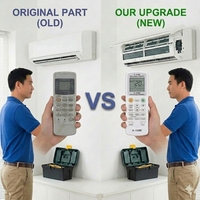 Controlador de Aire Acondicionado Universal WiFi IR Ecológico para Hogar Inteligente Multimarca YOD KT-9018E con Pantalla LCD
