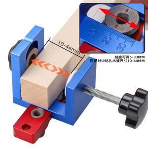 Direct usine Tebak W-146 Gabarit de perçage 3 en 1 pour joints de bois, avec échelle de marquage laser réglable et localisateur de perçage pour trous de poche - Product Image 4