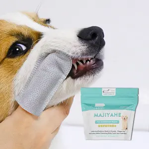 Lieferungen Hunde Zunge Mundgeruch Haustier Floh und Zecke Liquid pet Handschuh Tücher