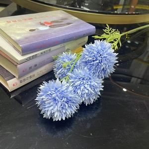 <span class=keywords><strong>Fleur</strong></span> <span class=keywords><strong>Pompon</strong></span> en Soie 4 têtes Blanc <span class=keywords><strong>jaune</strong></span> Boule de Chrysanthème Artificiel Fleurs - Product Image 5
