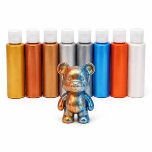 <span class=keywords><strong>Peinture</strong></span> <span class=keywords><strong>acrylique</strong></span> fluide non toxique prête à verser 60 ml, mini <span class=keywords><strong>peinture</strong></span> à couler haute brillance pour toile, bois, bricolage pour enfants et débutants en art - Product Image 2