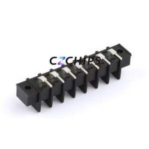 MX25RM-7.62-07P-BK01-Cu-S-A Barrier Terminal Block Bent Lead Through Hole,P=7.62mm Connector Two Sides 7.62mm 1x7P Right Angle - Product Image 2