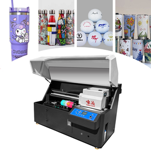 永源高速紫外喷墨瓶打印机，用于圆柱形物品，带360度打印和2-3pcs理光G5I打印头 - Product Image 1