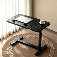 Table de chevet réglable en hauteur Tenghang avec rotation à 360° °   Bureau d'ordinateur portable rotatif et mobile pour la maison, pliable pour l'étude et l'écriture à domicile ou au bureau