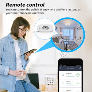 Thông Minh ổ cắm Wifi adaptador inteligente 16A suporte cuộc sống thông minh app điều khiển Alexa Google nhà Controle giọng nói - Product Image 4