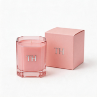 Fabricant de bougies parfumées sur mesure en gros, pots carrés de luxe personnalisés, géométriques, 8oz, 10oz, 12oz, marque privée