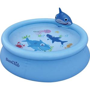 สระน้ำเป่าลมทรงกลมสำหรับเด็ก Jilong Avenli 17822 รุ่น Sunclub Spray Shark ขนาด 1.9 ม. x 47 ซม. ทำจาก PVC สำหรับใช้งานกลางแจ้ง - Product Image 1