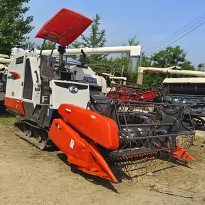 Với mạnh mẽ động cơ diesel Kubota gạo thu hoạch máy gặt đập liên hợp