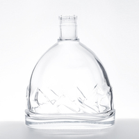 Bouteilles en verre rondes pour spiritueux, vin, vodka, gin, rhum, liqueur, avec bouchon à vis, 250 ml, 300 ml, 330 ml, 500 ml, 750 ml, 1000 ml