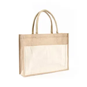 Alışveriş çantası için toptan pamuklu kanvas sepet çanta kenevir promosyon eko doğal özel düz kabul özel Logo OEM saplı