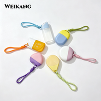 Flacon de crème solaire portable avec sangle de suspension, emballage cosmétique de voyage pour protection UV en extérieur, OEM