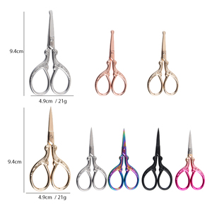 <span class=keywords><strong>Ciseaux</strong></span> de couture tranchants en acier inoxydable plaqué <span class=keywords><strong>or</strong></span> vintage, personnalisés en usine, pour broderie - Product Image 5