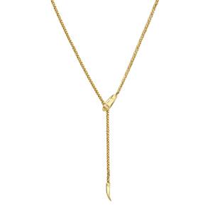 Nuove tendenze 14k <span class=keywords><strong>oro</strong></span> vermeil catena di serpente lariat collana argento gioielli di moda collane - Product Image 1