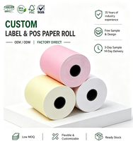 Gulungan Kertas Thermal Cetak Warna Penuh Kustom Bebas BPA untuk Struk POS Promosi Merek