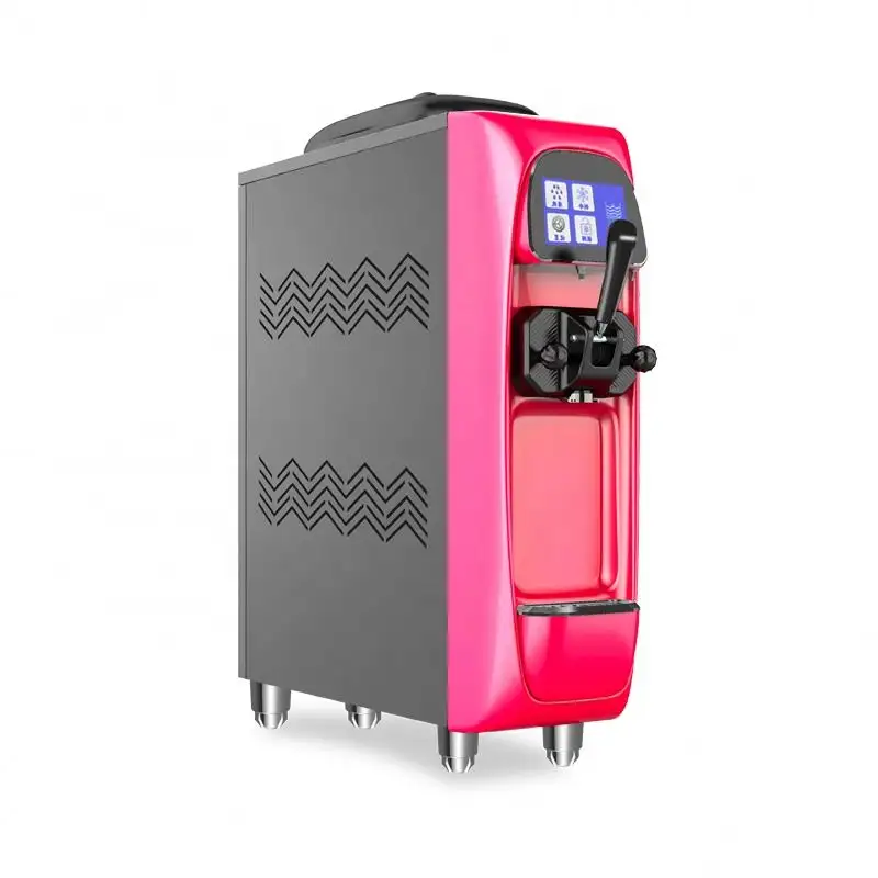 Uso en el hogar comercial usado fácil operación automática máquina de helado de servicio suave máquina de barra de helado de encimera