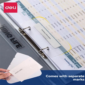 Deli 64508 A4 папка 5 + 2 Дырокол с двумя отверстиями переплет для студентов, для хранения архивных объемов, D-образный артефакт - Product Image 6